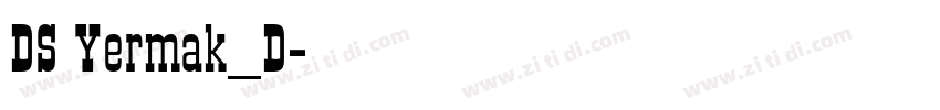 DS Yermak_D字体转换